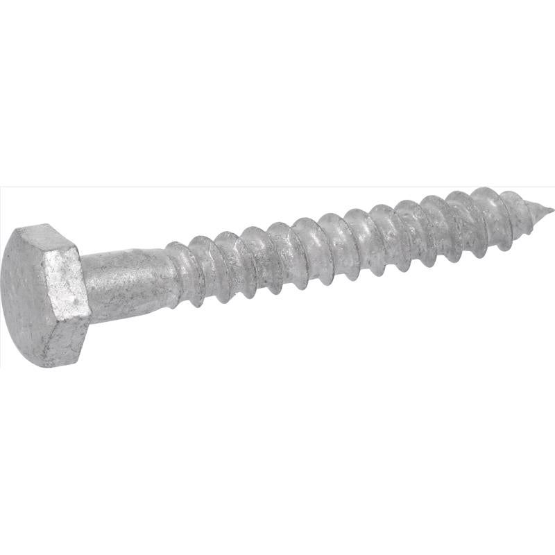 The Hillman Group 812024 Hot Dipped Galavanized Hex Lag Screw, 1/4 X 5-Inch, 100-Pack