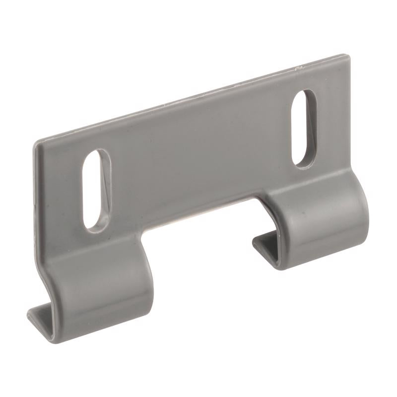 Slide-Co 193659 Shower Door Bottom Hook Guide, 2 In. Hole Center Spacing, Plastic Construction, Gray in Color (2 Pack)