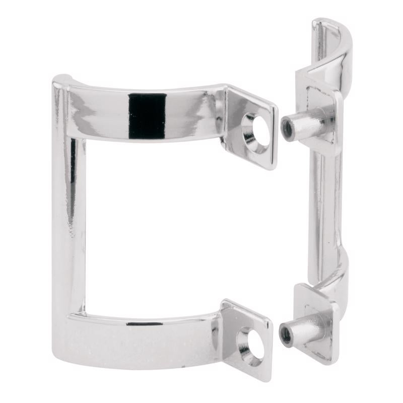 Prime-Line 2.8 in. W x 2 in. H Frameless Chrome Shower Door Handle