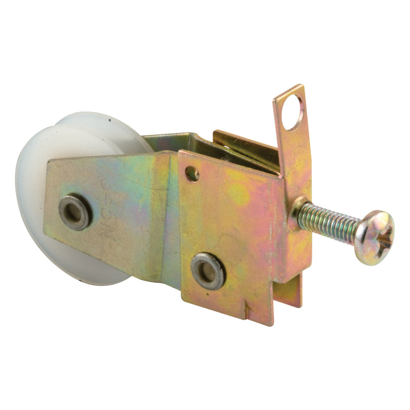 Prime-Line B 777 1 In. Steel, Screen Door Roller Assembly with Polyethylene Roller, Moss (Single Pack)