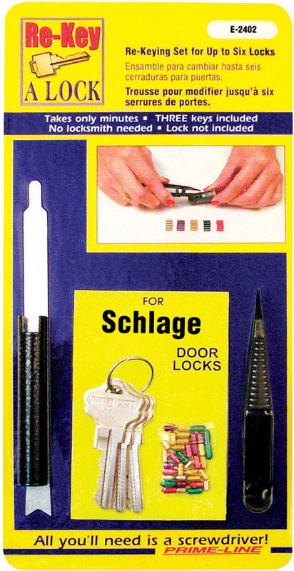 PRIME-LINE No. 5 Metal Re-Keying Kit 1 pk