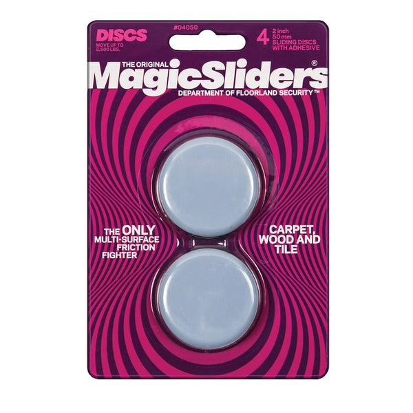 Magic Sliders 04050 2" Round Self Adhesive Magic Sliders 4 Count