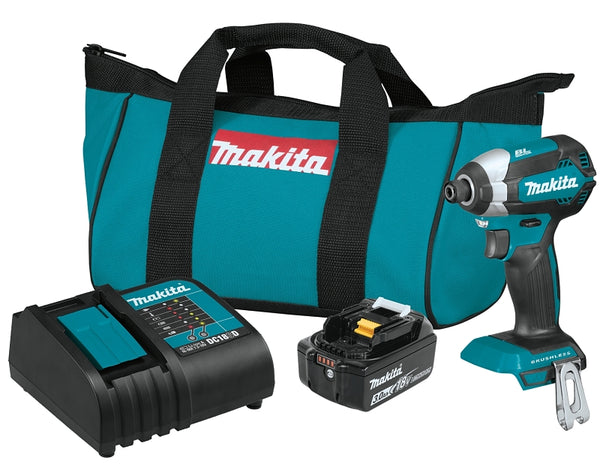 Makita XDT131 18V LXT Lithium-Ion Brushless Cordless Impact Driver Kit (3.0Ah)