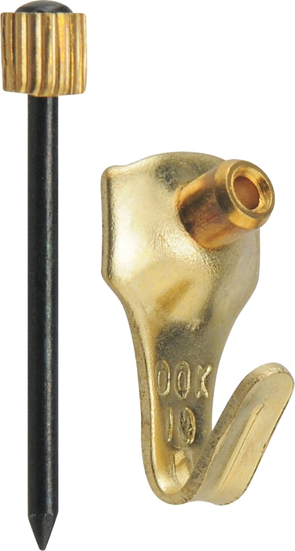OOK 533004 Professional Picture Hangers, Art Hangers, Gold Finish, Reusable Picture Hooks, 10lb (4 set) (4-Pack)
