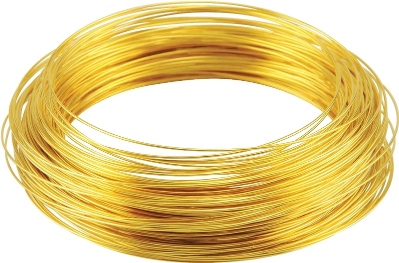 Hillman Fasteners 50152 Hillman Utility Wire, 22 Ga X 75 Ft L, 22 gal x 75', Brass