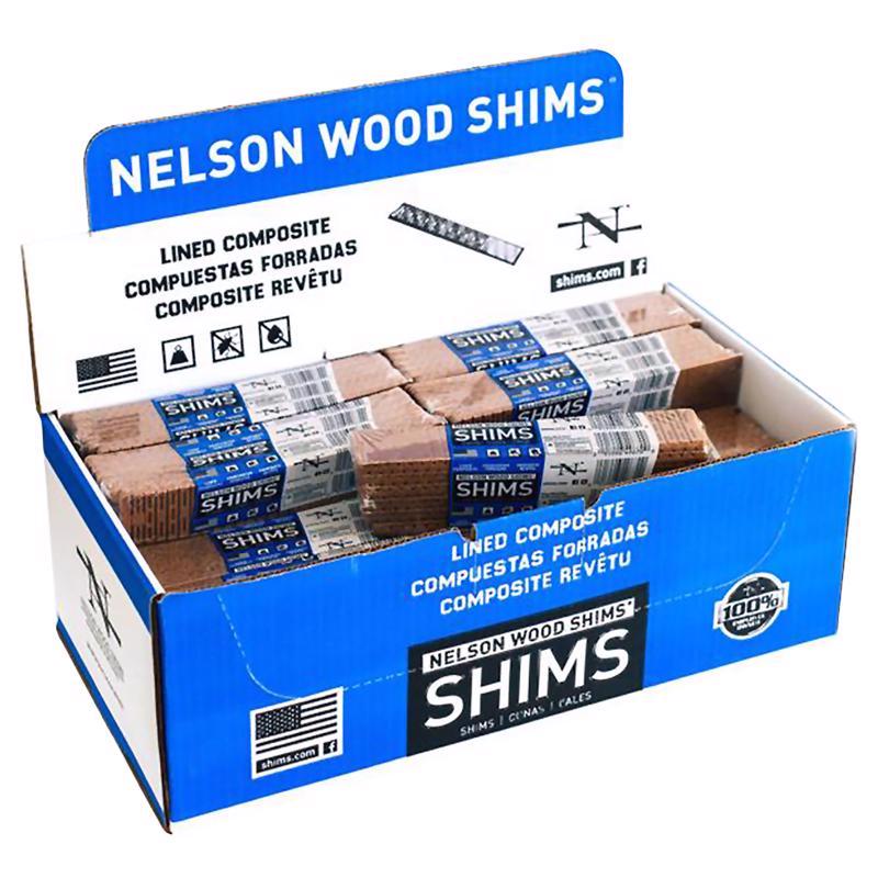 Nelson Wood Shims, 8-inch 12-Pack Composite Bundle