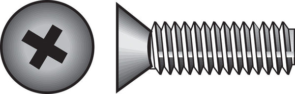 The Hillman Group 101086 10-24-Inch x 3-Inch Flat Head Phillips Machine Screw, 100-Pack,Zinc