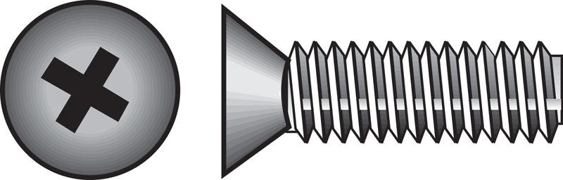 The Hillman Group 101086 10-24-Inch x 3-Inch Flat Head Phillips Machine Screw, 100-Pack,Zinc