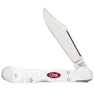 Case WR XX Pocket Knife Sparxx White Jigged Synthetic Mini Copperlock Item #60185 - (61749L SS) - Length Closed: 3 5/8 Inches