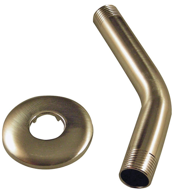Danco, Brushed Nickel (89182) Showerhead and Shower Arm Flange and Assembly, 6-inch, Finish