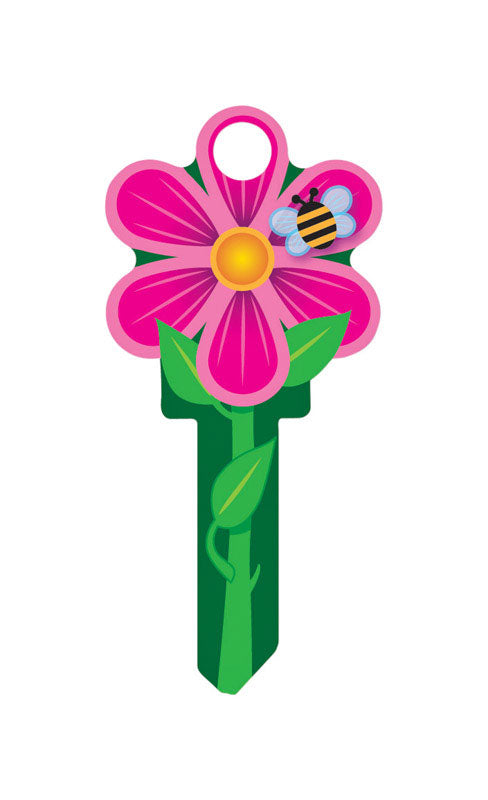 Lucky Line Key Shapes, FLOWER, House Key Blank, KW1/11, 1 Key (B106K)
