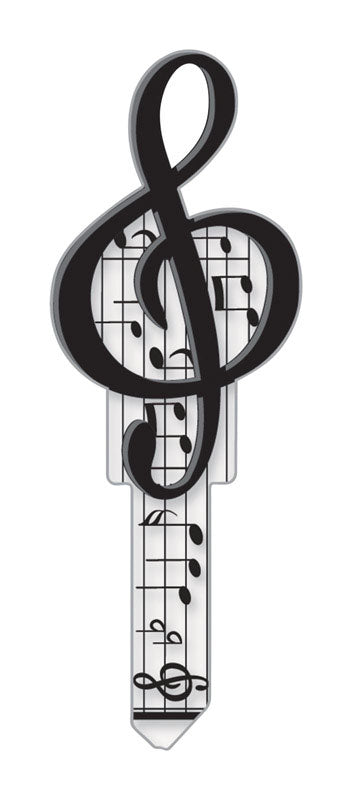 Lucky Line Music Lucky Line Key Shapes, Music, House Key Blank, SC1, 1 Key (B125S)