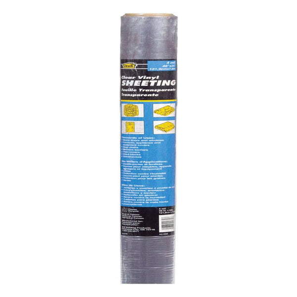 M-D Building Products Clear Indoor and Outdoor Vinyl Sheeting 48 in. W x 25 ft. L 04770 (3-Pack)