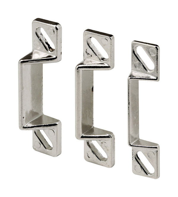 Prime-Line K 5148 1-11/16 In. Zinc Diecast Constructed Strike Plate Assortment for Use with Storm Door and Screen Door Latching Hardware (1 Set)