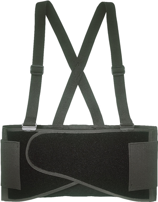 Custom Leathercraft 5000S Elastic Back Support Belt Fits Waists, 28-Inch to 32-Inch, Small, Black