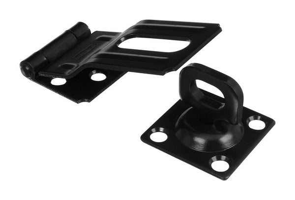 National Hardware N305-979 V32 Swivel Staple Safety Hasp in Black