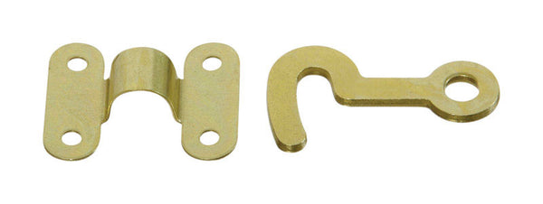 National Hardware Brass Hook/ Staple, 2-Pk. N211-938
