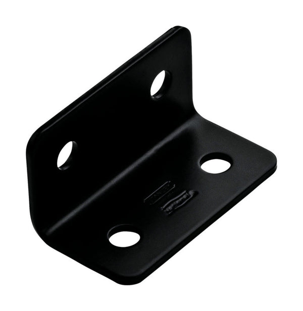 National N351-483 1.6" X 3"X 1/8" Wide Corner Brace - Black
