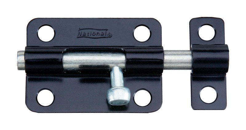 National Hardware N151-522 V834 Barrel Bolt in Black,3 Inch