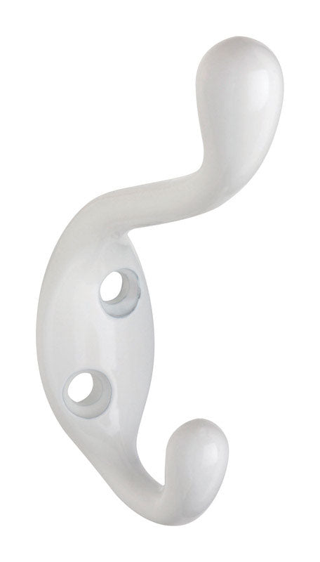 National Manufacturing, 1, White Coat/Hat Hook Zinc N266-049