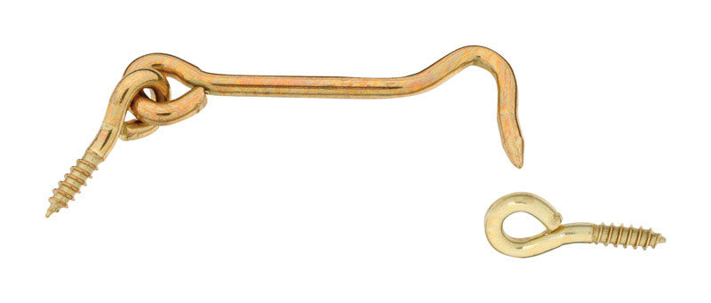 National Hardware N118-158 V2001 Hooks and Eye in Solid Brass
