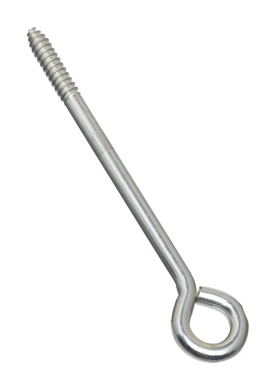 National Hardware N220-715 2150BC Lag Screw Eye in Zinc plated 3/8" x 8"