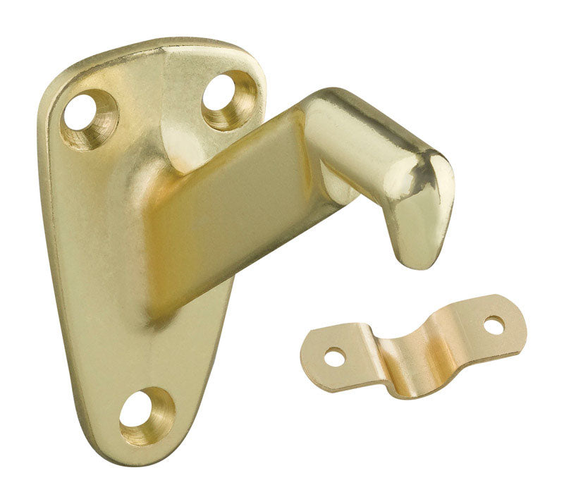 National Hardware N112-888 112 Handrail Brackets in Brass