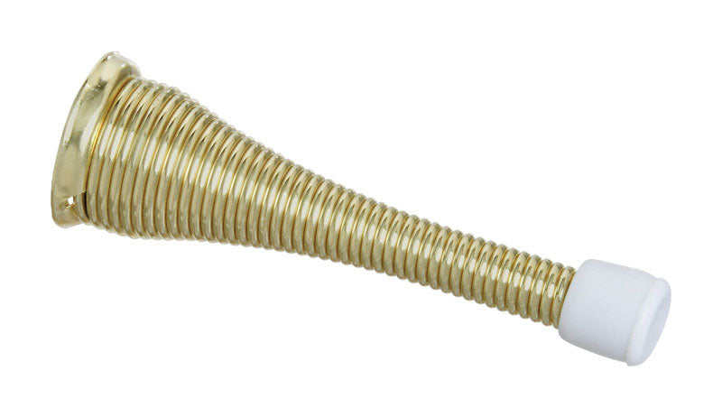 National Hardware N184-291 V232 Spring Door Stops in Brass, 2 pack