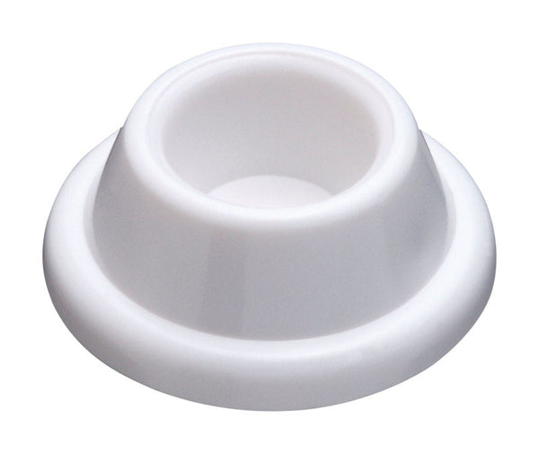 National Hardware N215-897 V237 Wall Door Stops in White, 2 pack