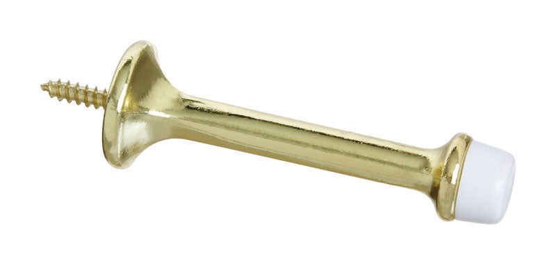 National Hardware N199-372 3 Brass Rigid Door Stop