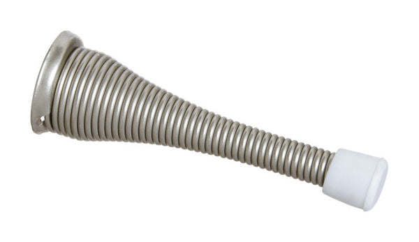 National Hardware N331-140 V232 Spring Door Stops in Satin Nickel, 2 pack