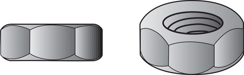 The Hillman Group 150048 Finish Hex Nut, 1/4-Inch by 28-Inch, 100-Pack
