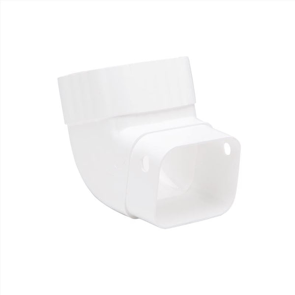 Amerimax 4.25 in. H X 3.25 in. W X 4.25 in. L White Vinyl K Gutter Elbow