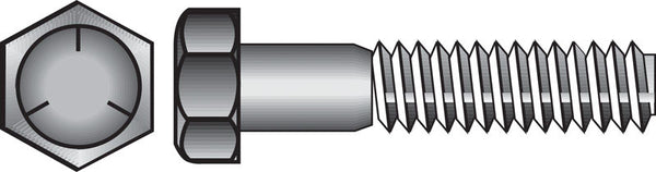 Hillman 5/8 in. Dia. x 5 in. L Heat Treated Zinc Steel Hex Head Cap Screw 25 pk 200375