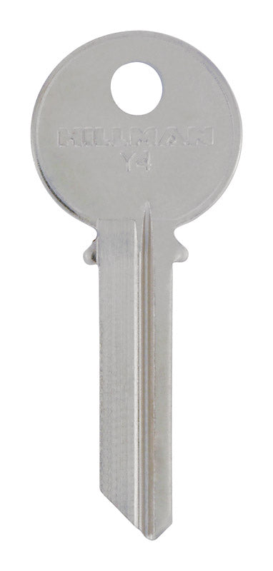 Hillman Traditional Key House/Office Key Blank 129 Y4 Single Sided for Yale Locks - Total Qty: 4