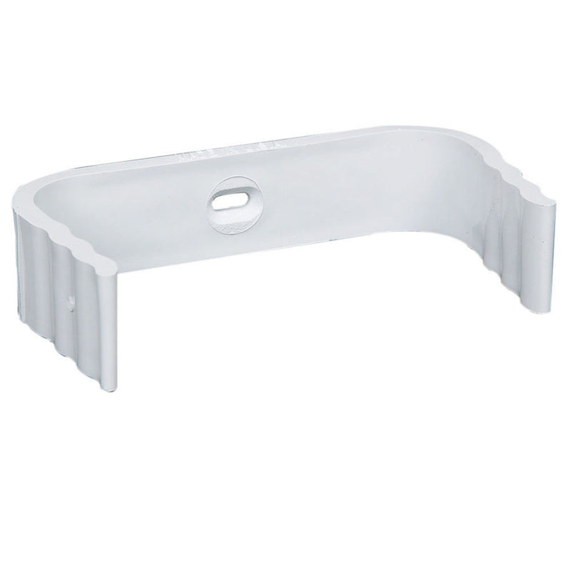 Amerimax 1 in. H x 4 in. W x 3 in. L White Vinyl Downspout Band 39029