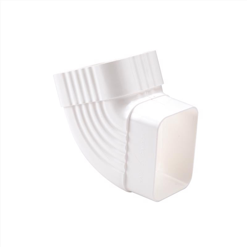 Amerimax Home Products Gutter Elbow VNYL WHT B