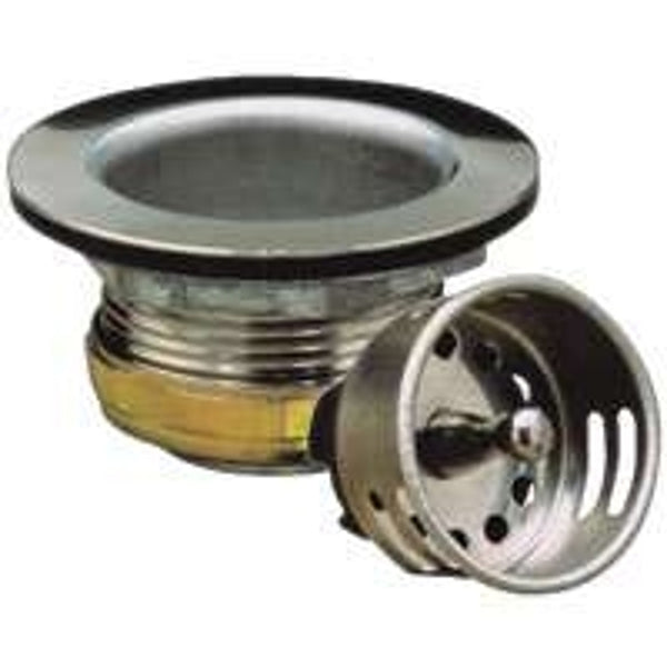 Plumb Pak PP820-28 PlumPak Sink Strainer Assembly, Stainless Steel, 2" x 2 1/2"