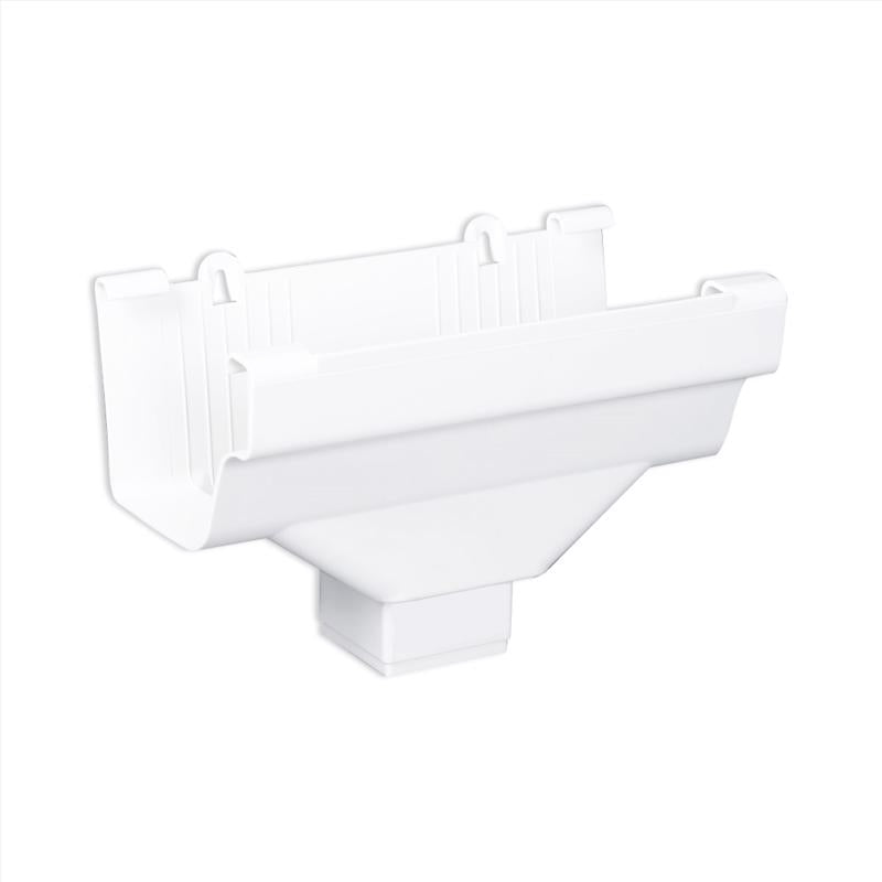 Euramax M0506-6 Spike and Ferrule, Vinyl, White