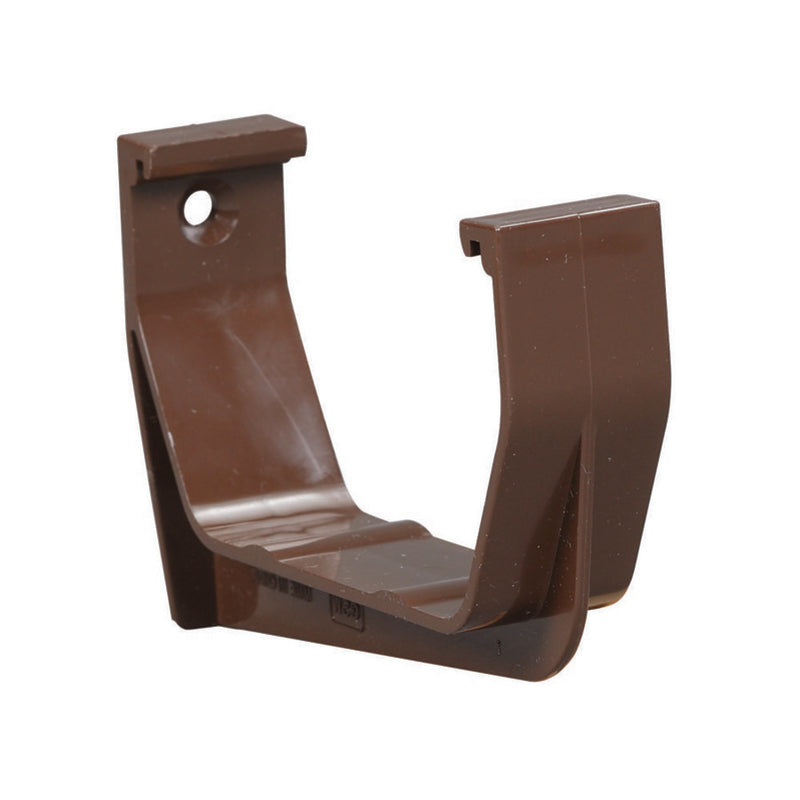 Amerimax Home Products Exterior Gutter Hook, Contemporary, Vinyl, Brown, 5-in.