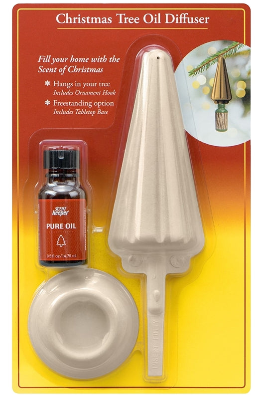 ScentKeeper Christmas Tree Oil Diffuser with 1/2 oz Pure Oil