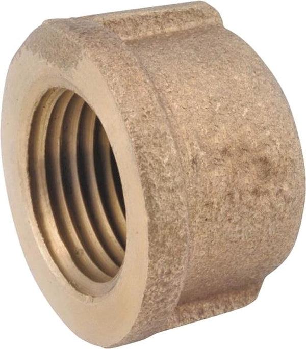 ANDERSON METALS 738108-02 Pipe Cap, Brass