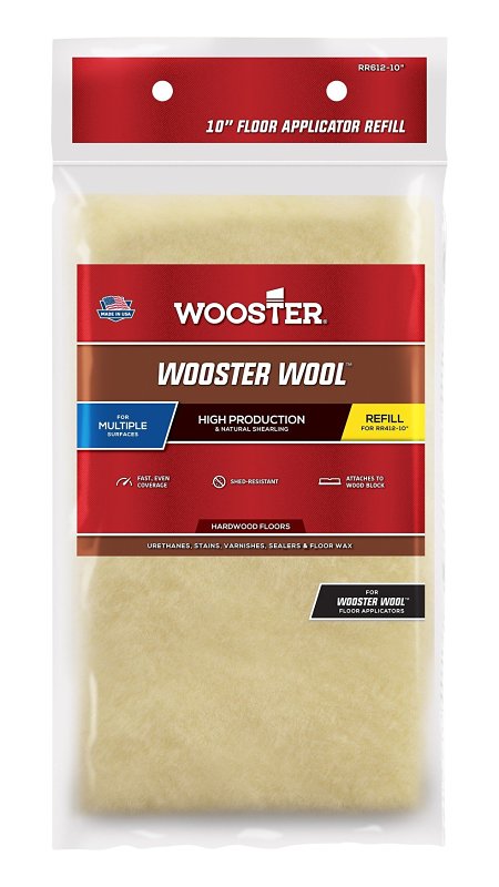 Wooster 912-0RR6120100 Wool Floor Refill, 10-Inch RR612-10