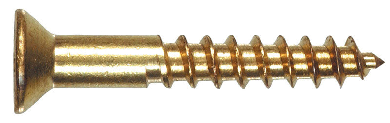 Hillman Brass Wood Screw No. 10 X 1 Phillips Brass Flat Head