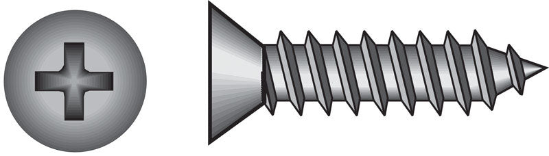 Hillman 80186 8X1 SHT Metal Screw, 1 inches