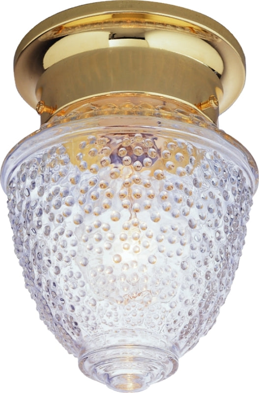 1 lamp and 120 V power supply for interior use; includes polished brass fixture."