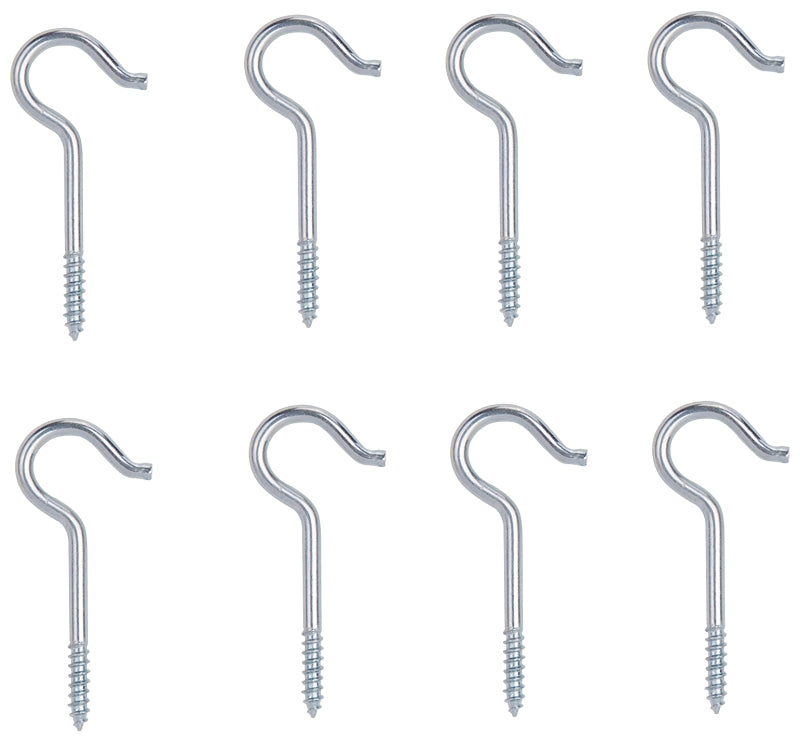 Manufacturers Direct LR-308-PS Ceiling Hook, 1-5/16 in L, 5/64 in Wire, Steel, Bright Zinc Plated