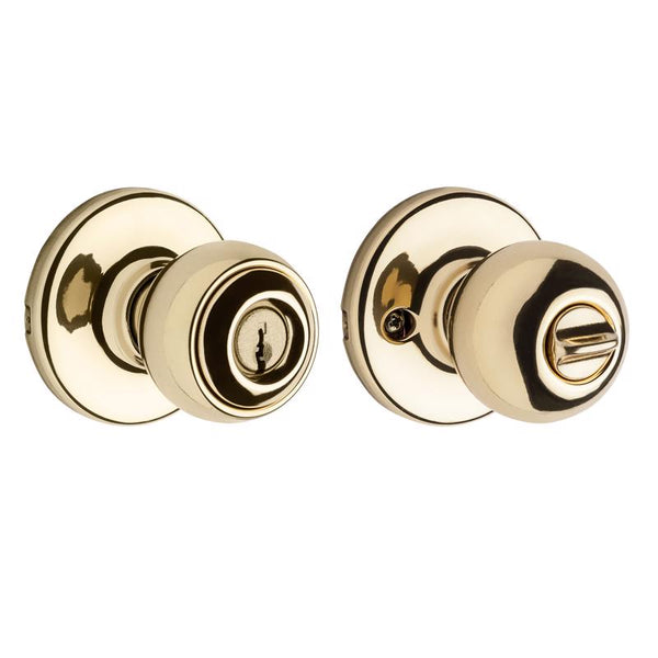 Kwikset 94002-432 Polished Brass Polo Entry Knob 94002-831 (6-Pack)