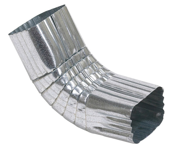 Amerimax 2 in. H x 3 in. W x 9 in. L Metallic Galvanized Steel A Gutter Elbow 29264