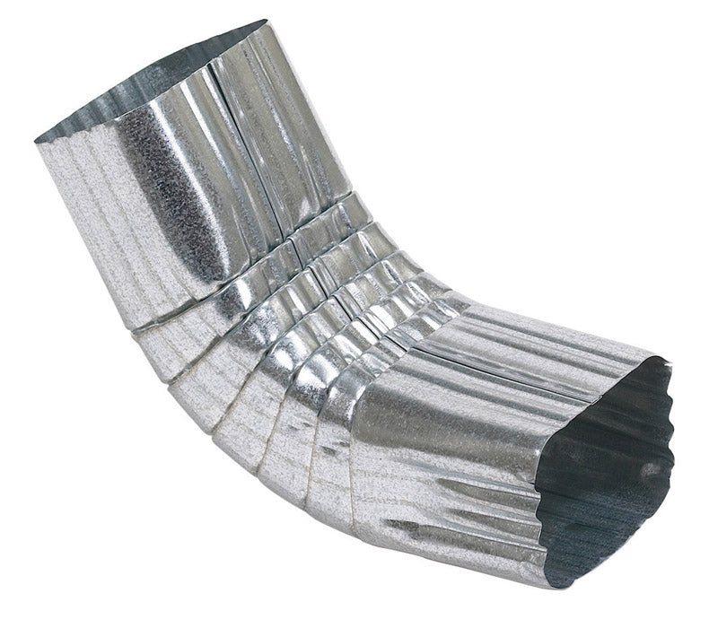 Amerimax 2 in. H x 3 in. W x 9 in. L Metallic Galvanized Steel A Gutter Elbow
